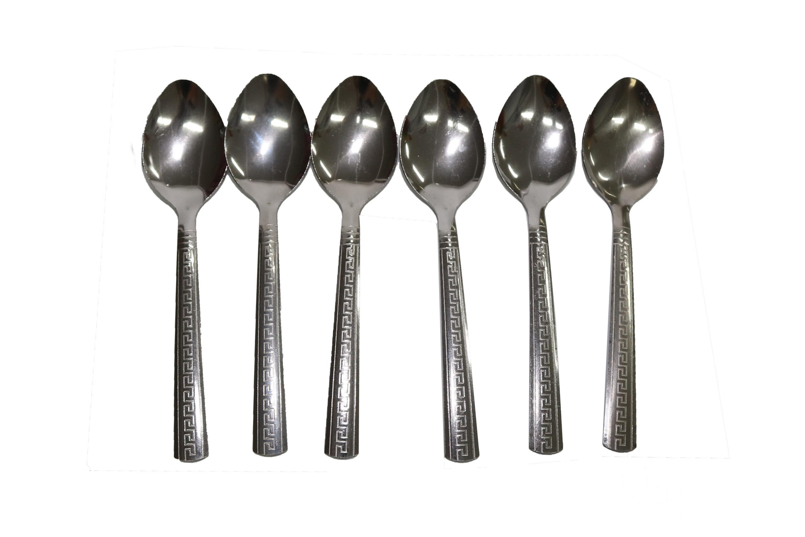 Colher de mesa metal 6 peças 