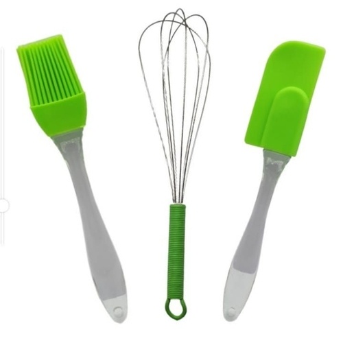 Conjunto de utensílios de silicone 3 peças 