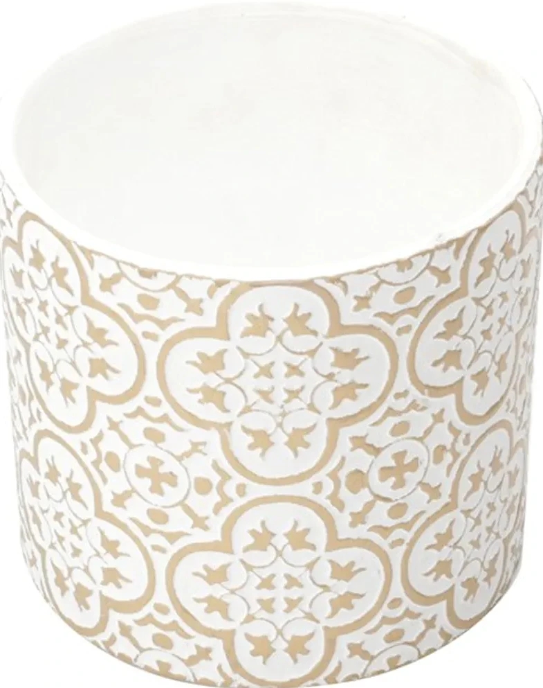 Vaso decorado cerâmica 8x6cm 
