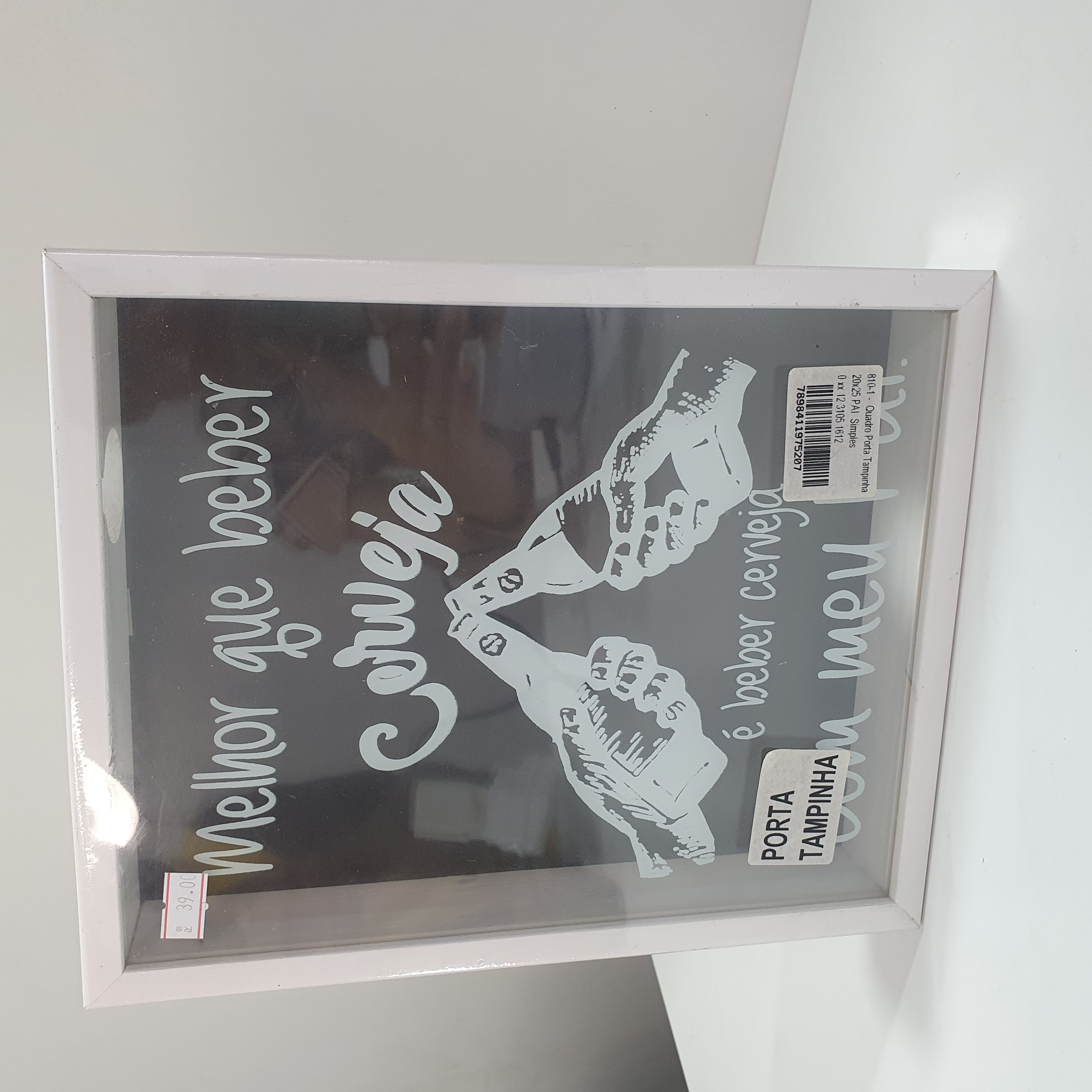 Quadro porta tampinha 20x25