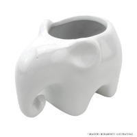 Cachepot elefante decorativo cerâmica 