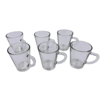 Conjunto de 6 Xícaras De Vidro Para Café Chá 