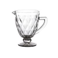 Jarra De Vidro Diamante 1,1L Transparente